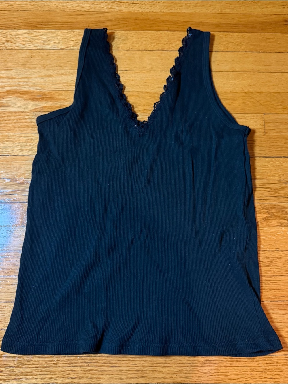 Vintage Lace Sequin Trim Tank